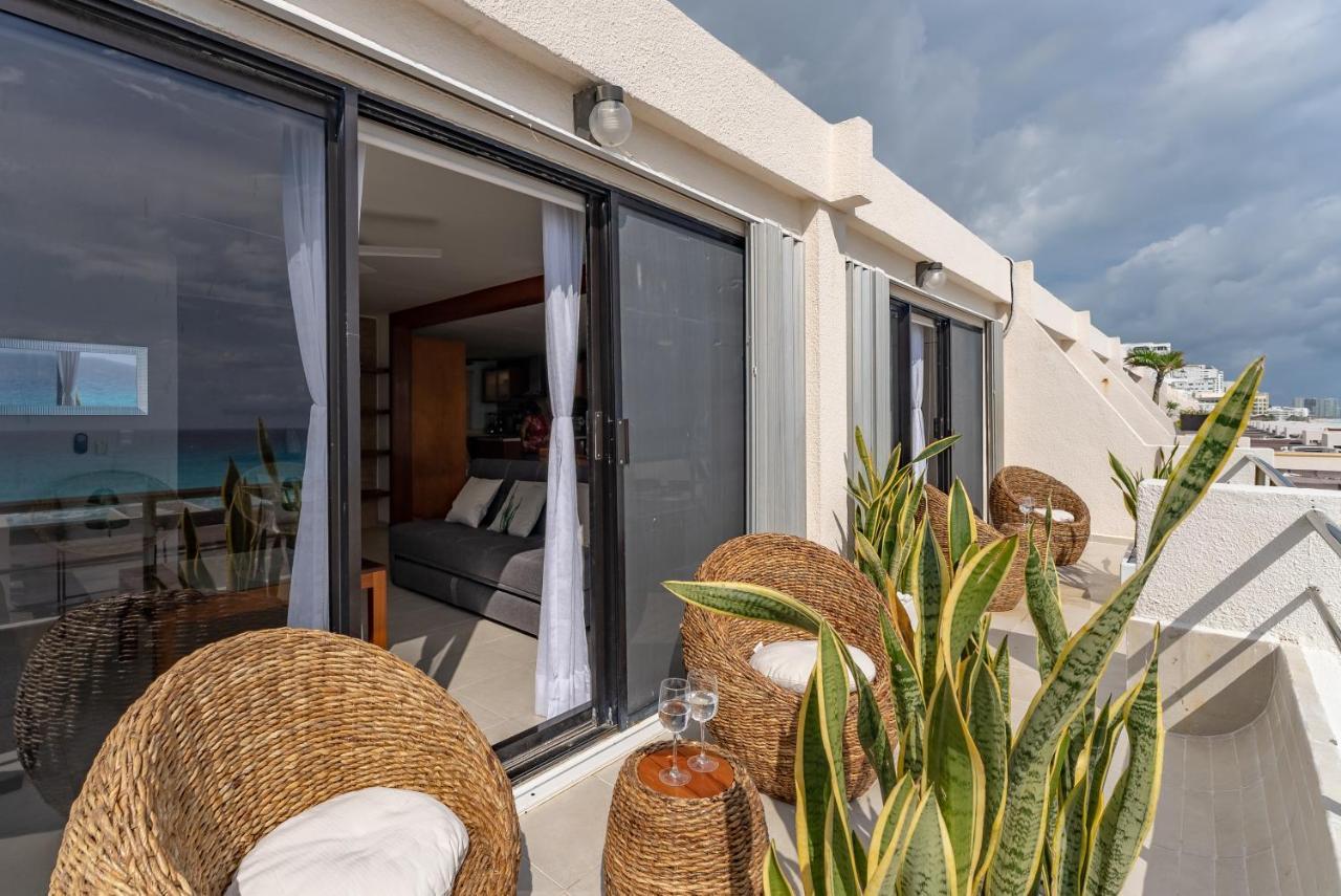 Amazing Caribbean Ocean View At Villas Marlin In كانكون المظهر الخارجي الصورة