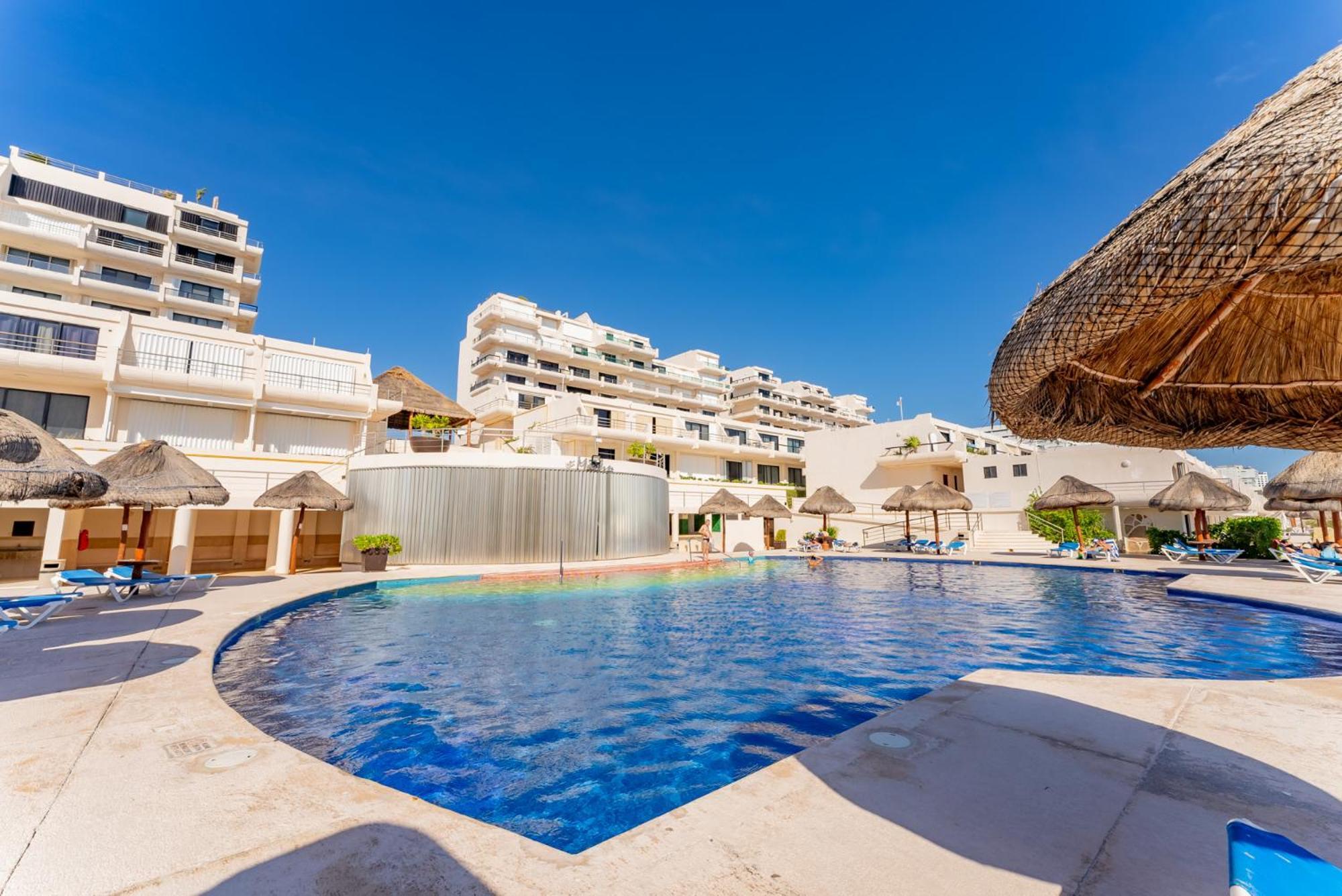 Amazing Caribbean Ocean View At Villas Marlin In كانكون المظهر الخارجي الصورة
