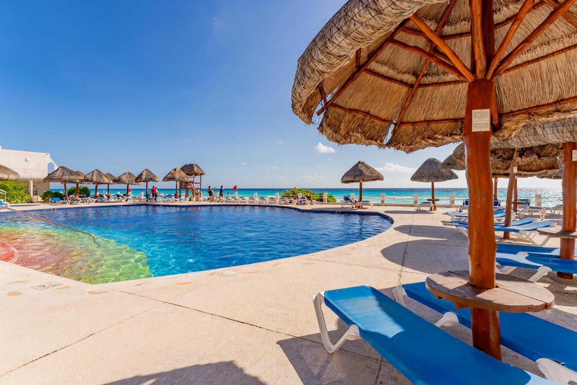 Amazing Caribbean Ocean View At Villas Marlin In كانكون المظهر الخارجي الصورة