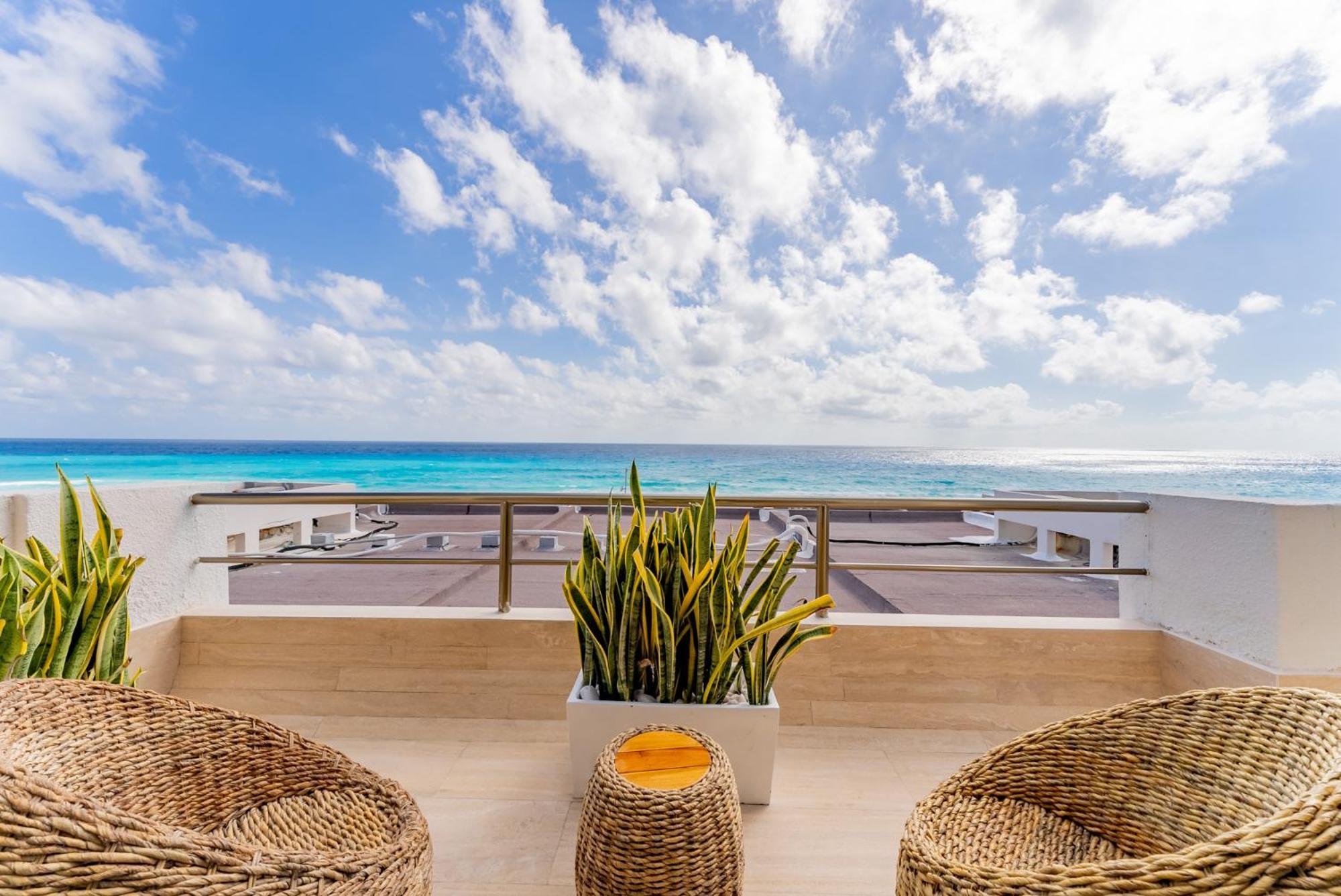 Amazing Caribbean Ocean View At Villas Marlin In كانكون المظهر الخارجي الصورة