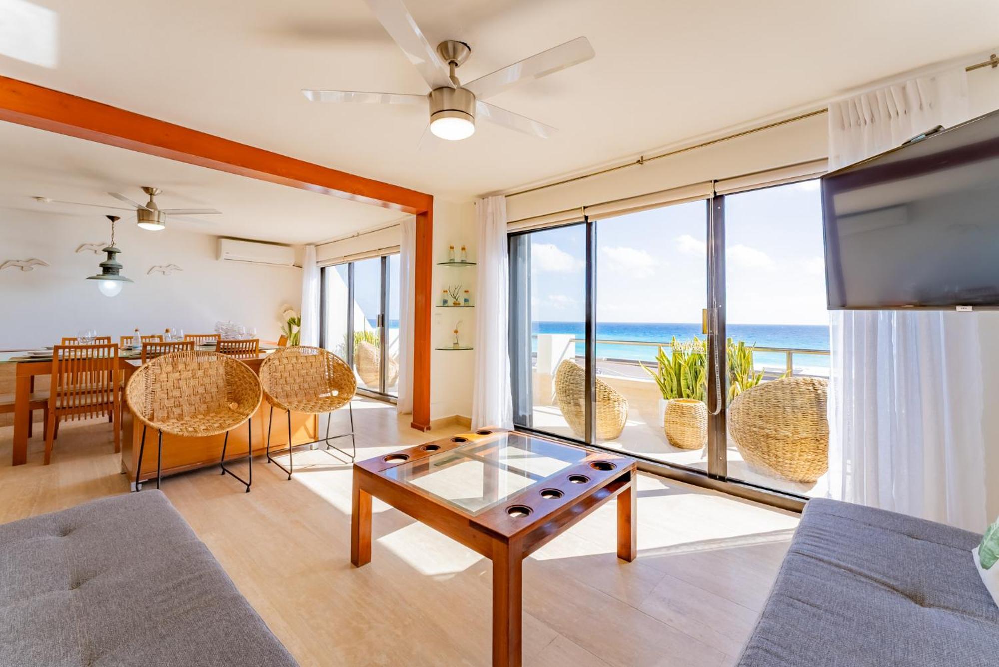Amazing Caribbean Ocean View At Villas Marlin In كانكون المظهر الخارجي الصورة