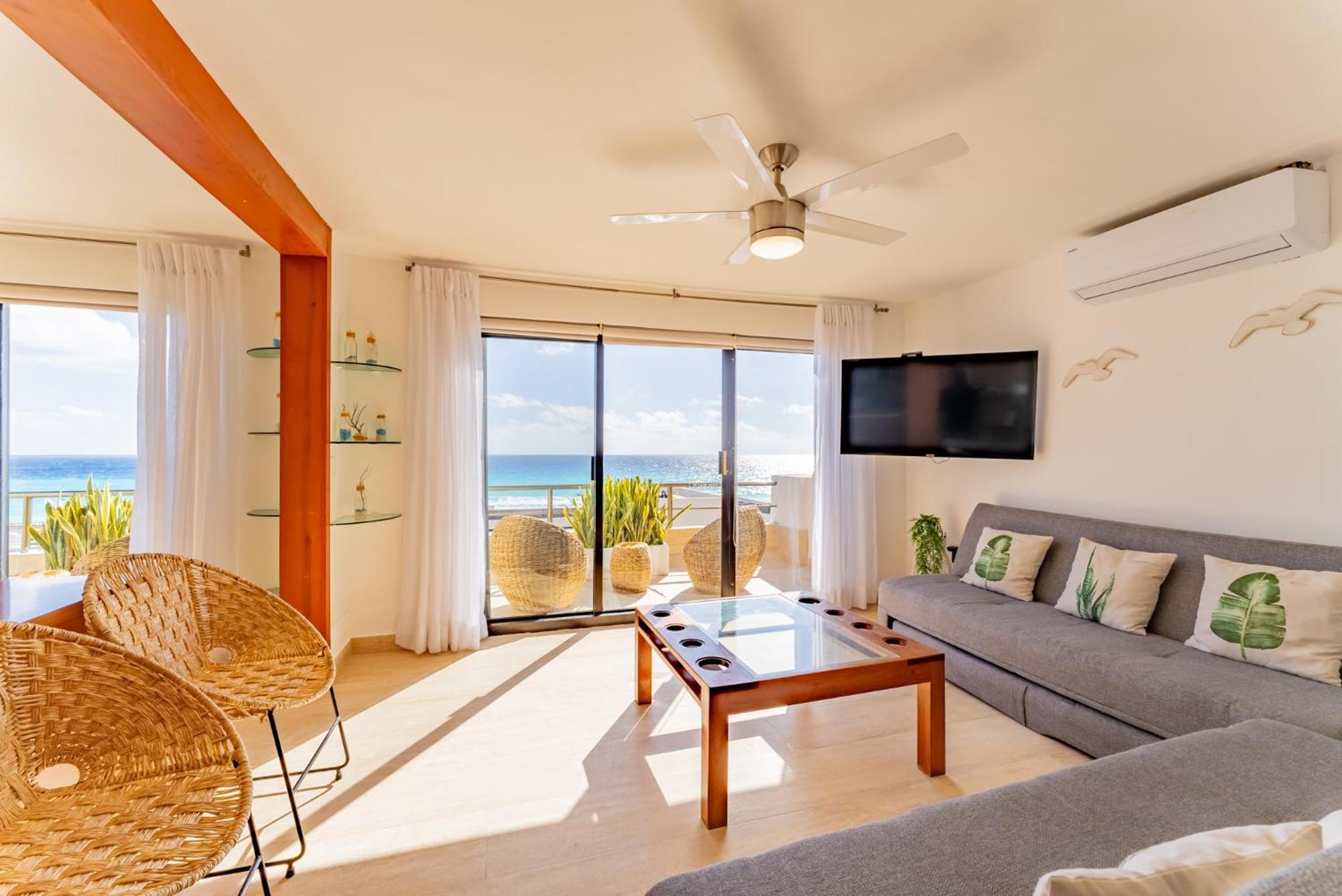 Amazing Caribbean Ocean View At Villas Marlin In كانكون المظهر الخارجي الصورة