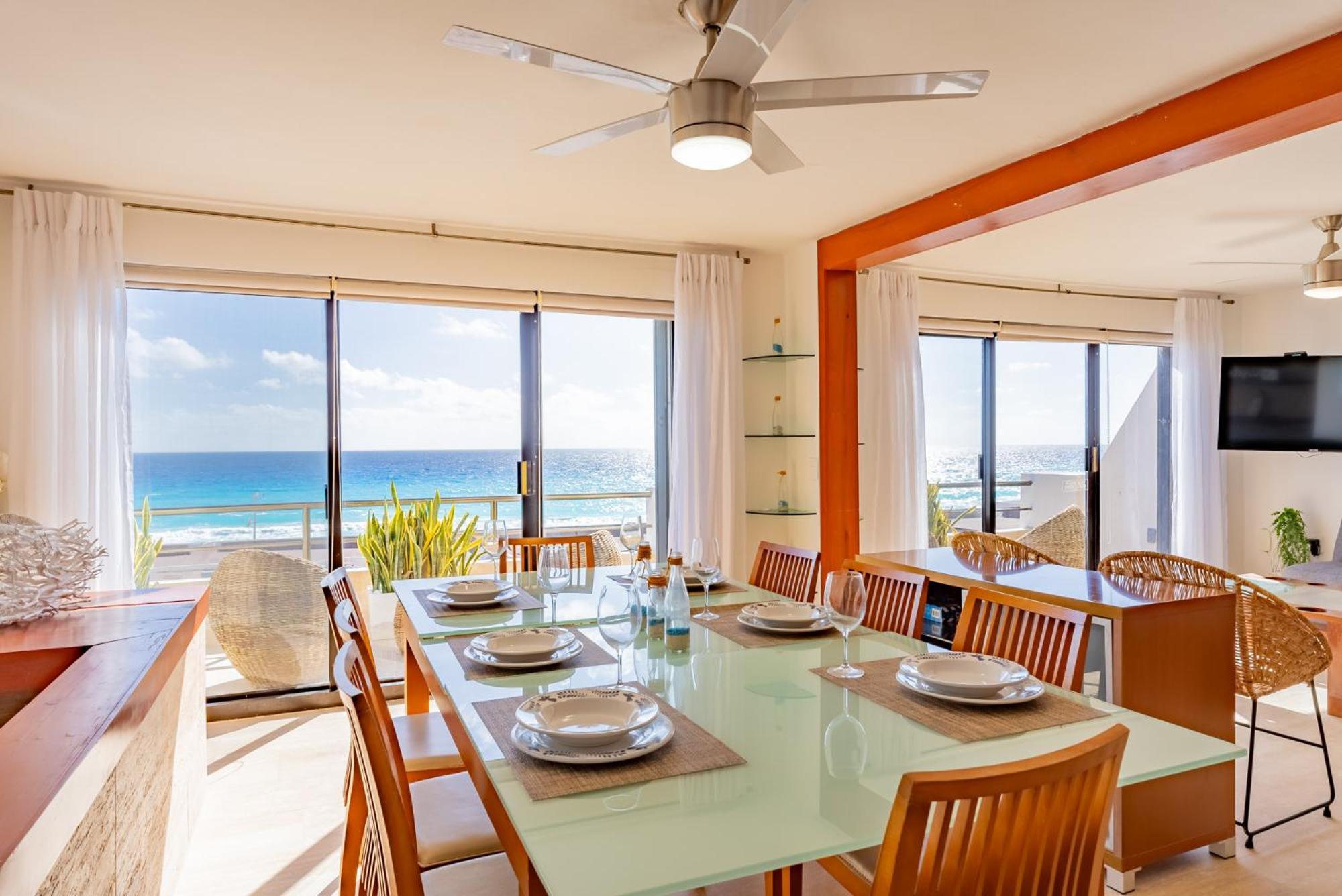 Amazing Caribbean Ocean View At Villas Marlin In كانكون المظهر الخارجي الصورة